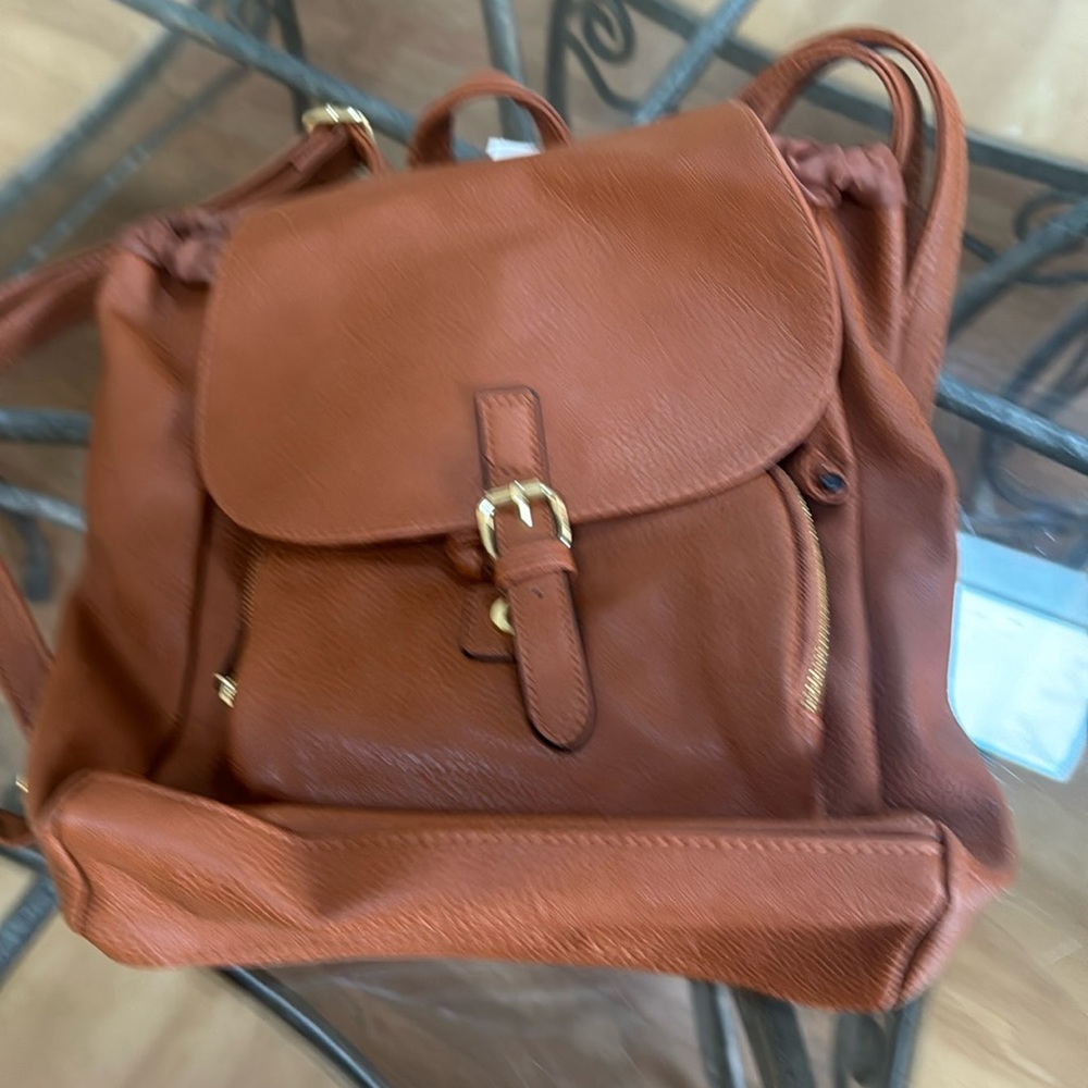 Brown Mini Backpack
